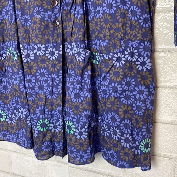 Gundrun Sjogen Organic Cotton Printed Button Down Tunic S - Picture 2 of 6